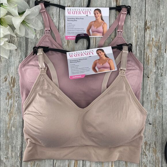 Woman’s Destination Maternity Nursing Bra, 2-Pack Size XXL - Picture 1 of 13
